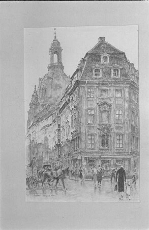 Rampische Gasse : Rampische Gasse, Zeichnung. um 1940