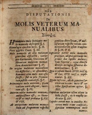 Disp. philol. de molis manualibus Veterum
