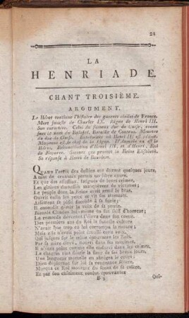 Chant troisième.
