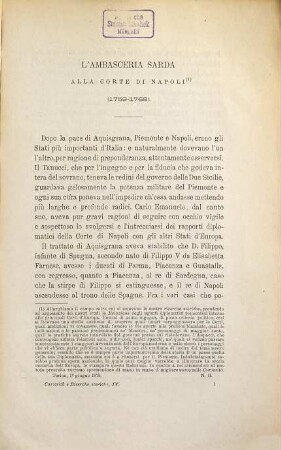 Curiosità e ricerche di storia subalpina. 4. 1880
