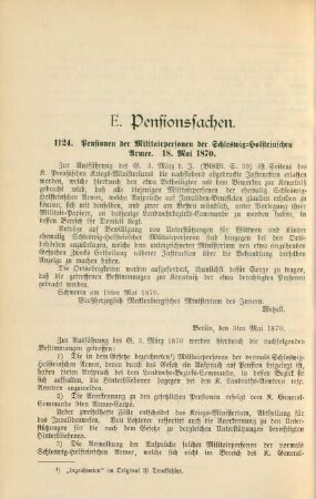 E. Pensionssachen
