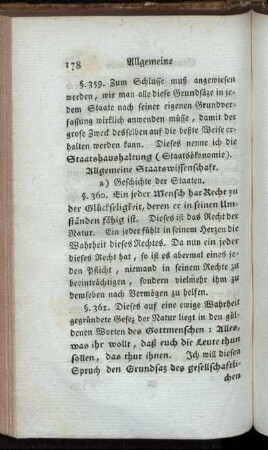 Allgemeine Staatswissenschaft.