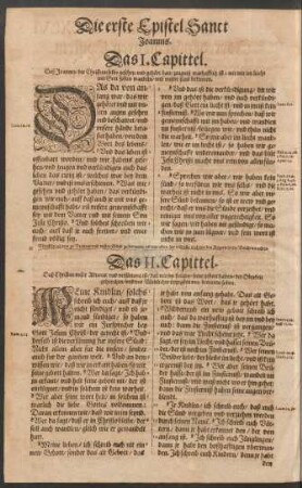 Die erste Epistel Sanct Joannis.