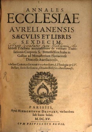 Annales ecclesiae Aurelianensis