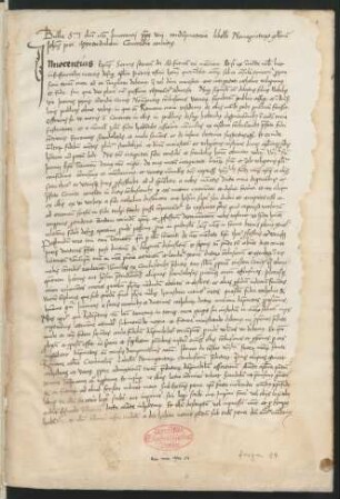 Zwei Bullen des Papstes Innozenz VIII. von 1487, lat. (Abschriften)
