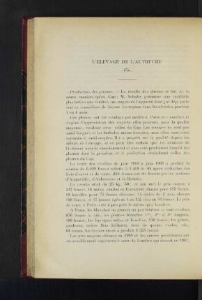 L'Élevage De L'Autruche.