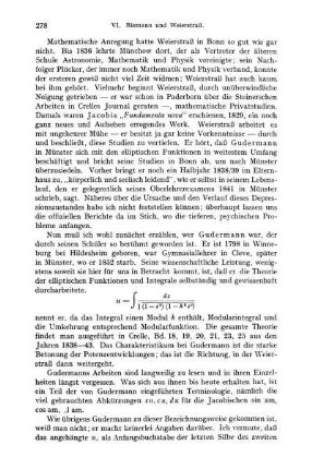 Weierstraß' Funktionentheorie.