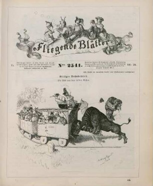 "Billiger Bahnbetrieb. Ein Bild aus dem wilden Westen"