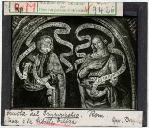 Pinturicchio (Schule): Phrophet Osea und Delphische Sybille. Rom, App. Borgia