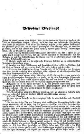 Bewohner Breslaus!