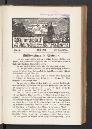 Nr. 5. Mai 1912