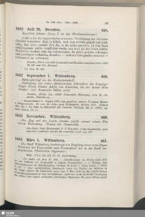 658. 1632, Juli 26. Dresden