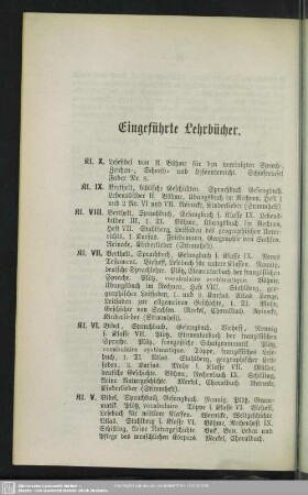 Eingeführte Lehrbücher