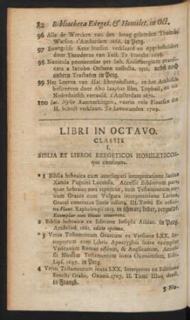 Libri In Octavo.