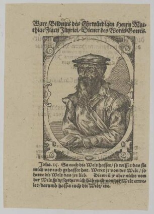 Bildnis des Mathias Flacius Illyricus