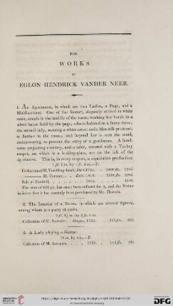 The Works of Eglon Hendrick Vander Neer