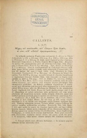 Poetae lyrici graeci : recensuit Theodorus Bergk, 2. Poetas elegiacos et iambographos continens