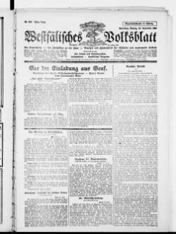 Westfälisches Volksblatt : amtliches Mitteilungsblatt der NSDAP und der Behörden der Kreise Paderborn, Büren, Warburg