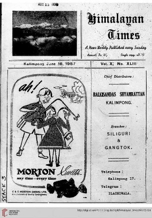 No. XLIII (16 June 1957)