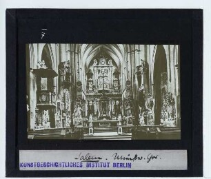 Salem, Münster (ehem. Zisterzienserklosterkirche) : Innenansicht, Blick nach O, Chor