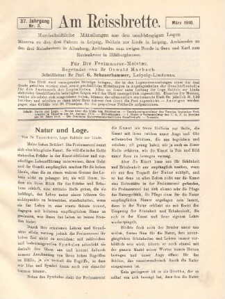 Nr. 3. März 1910.