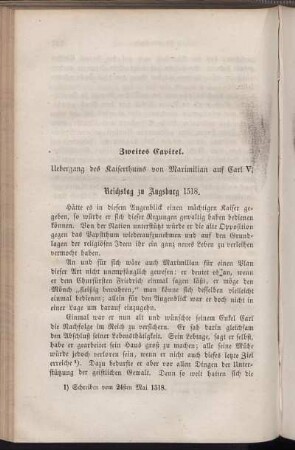 Zweites Capitel. Uebergang des Kaiserthums von Maximilian auf Carl V.
