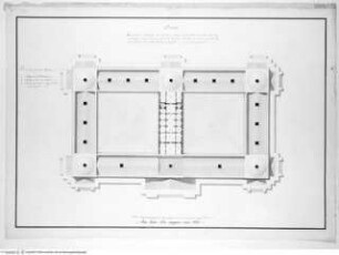 Gebäude für Kunstausstellungen, Grundriss des ersten Obergeschosses