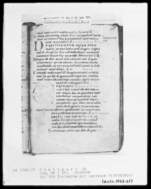 Graduale-Sakramentar-Lektionar (Missale) — Ordinarium Missae, Folio 114recto-117verso — ---, Folio 114recto-117versoInitiale V(eneranda), Folio 159recto