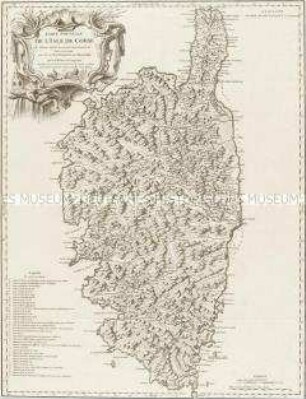 Carte nouvelle de l'Isle de Corse