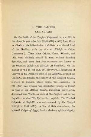 The Mohammadan Dynasties Chronological and Genealogical Tables with Historical Introductions