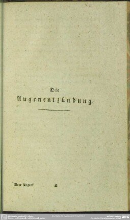 Die Augenentzündung