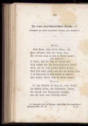 In einer protestantischen Kirche