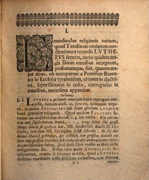 De progressu emendatae per Lutherum religionis ... disp.