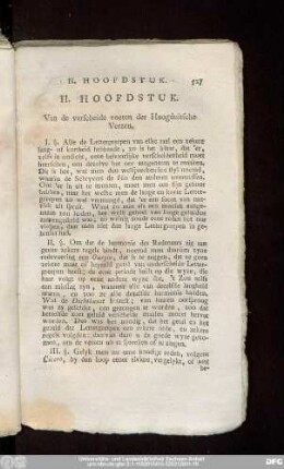 II. Hoofdstuk. Van de verscheide voeten der Hoogduitsche Verzen.