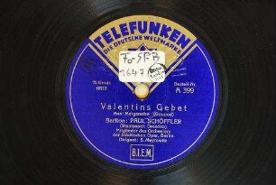 Valentins Gebet : Aus: Margarethe