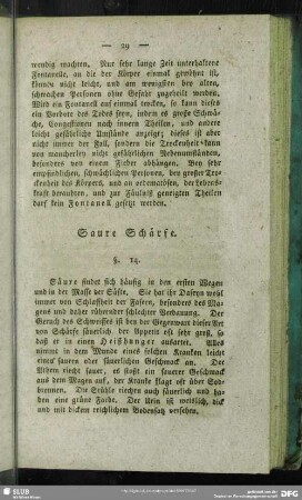 Saure Schärfe