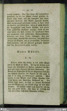 Saure Schärfe