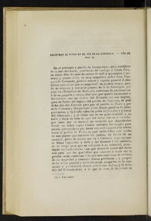 Registros de minas en el río de la Estrella. - Año de 1564 (1).