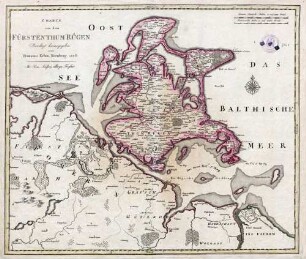 Charte von dem Fürstenthum Rügen