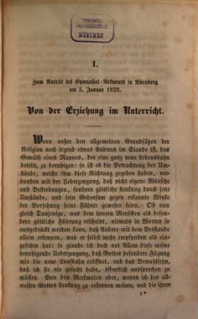 Kleine Schriften pädagogischen u. biograph. Inhalts, mit einem Anhang latein. Schriftstücke, 1