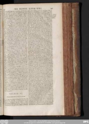 Sectio VI. Refutatio Bellarmini pro meritiis operum.