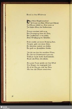 Dorf in der Wildnis