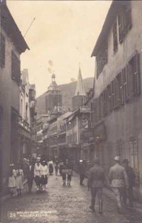 Kellereistraße mit Blick zur Stiftskirche