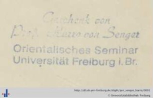 Stempel (Aus: UB Freiburg, TX 2009/473).