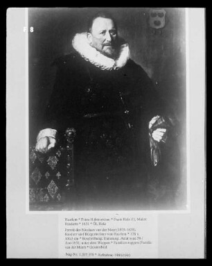 Porträt des Nicolaes van der Meer (1575-1638), Ratsherr und Bürgermeister von Haarlem