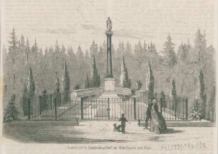 Humboldt´s Familienbegräbniß im Schloßgarten von Tegel