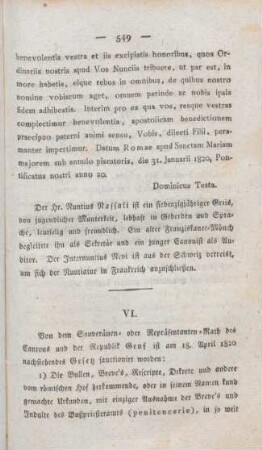 549-550 Schweizerische Bisthums-Angelegenheiten