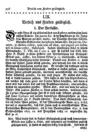 LIX. Verleih uns Frieden gnädiglich.