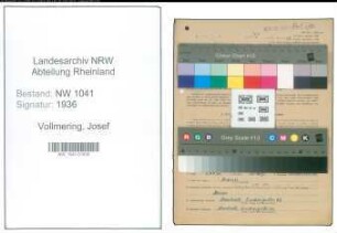 Entnazifizierung Josef Vollmering , geb. 17.03.1901 (Vertreter)
