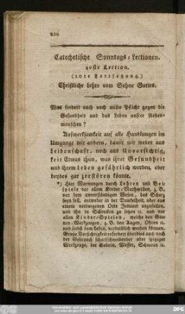 40ste Lection. (20te Fortsetzung.) Christliche Lehre von Sohne Gottes.